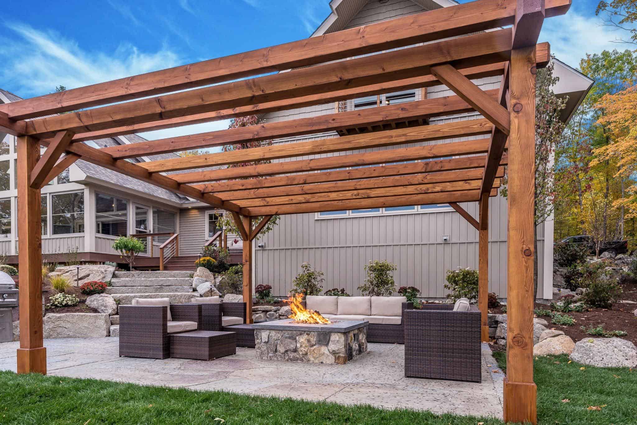 Fire pit in North Austin
